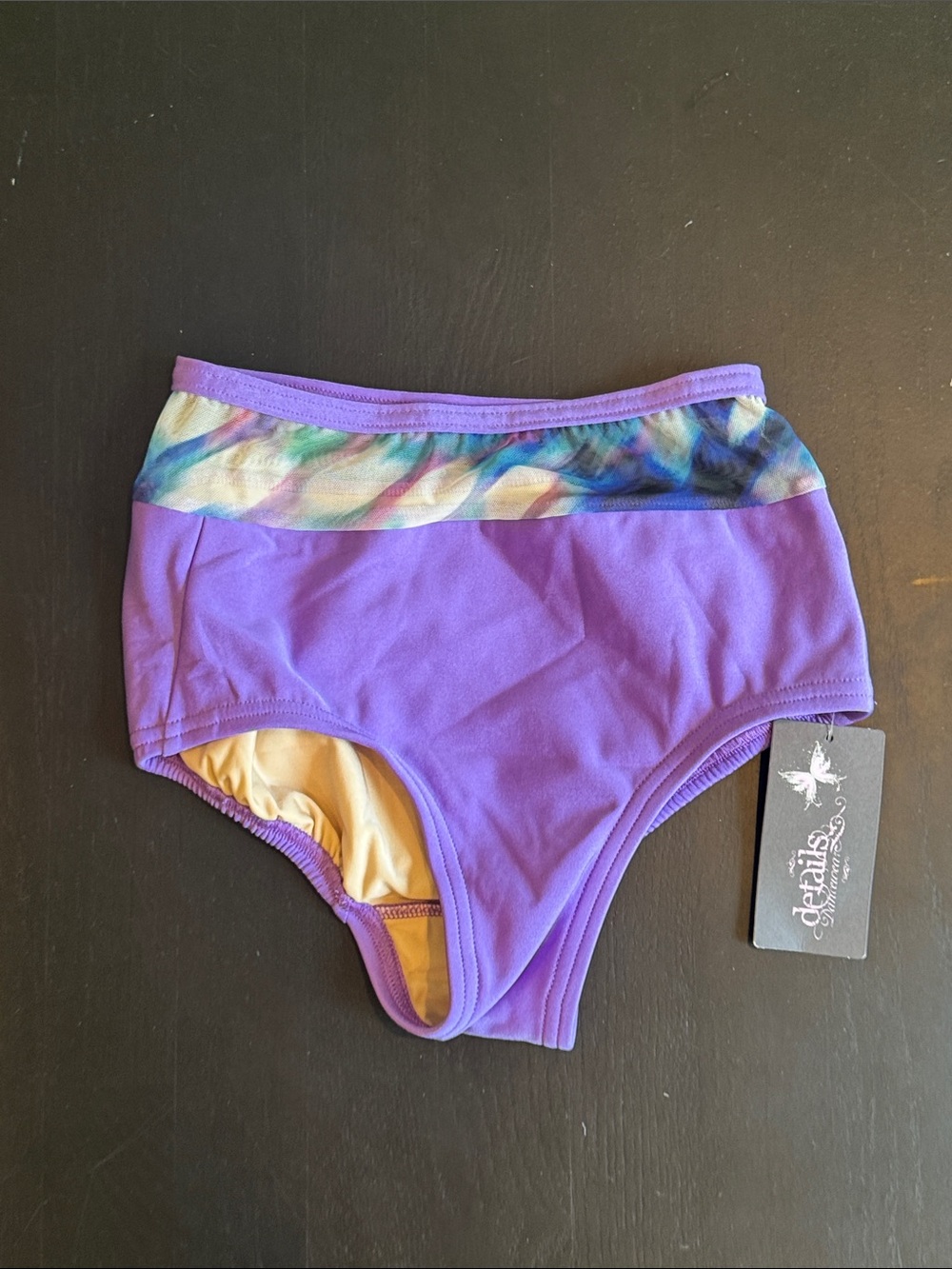Details Dancewear Purple High-Waist Dance Brief